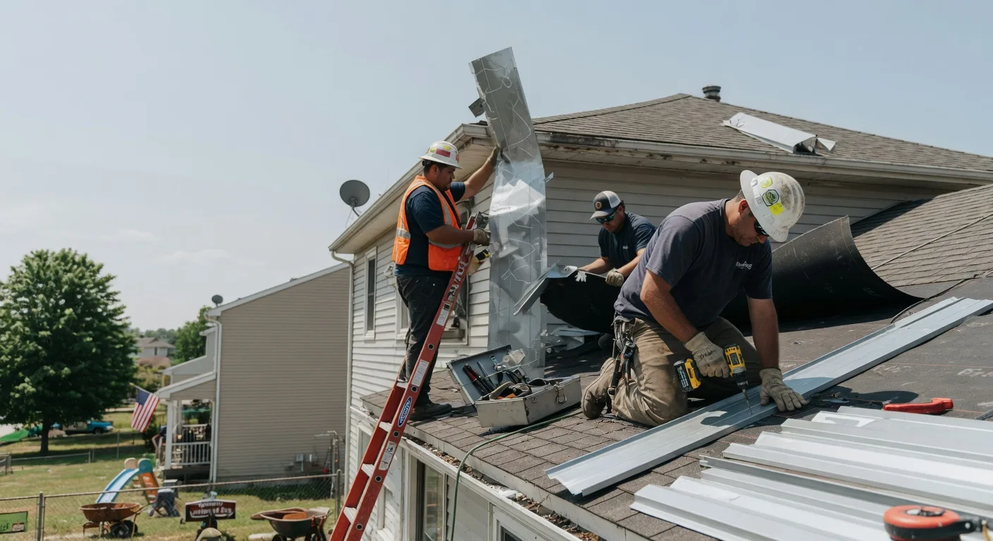 Storm Damage Metal Roof Repair in Lu Verne, IA